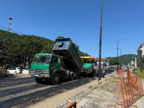 В столице Камчатки активно ремонтируют главную дорогу города
