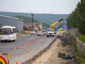 На федеральной трассе А-401 продолжаются плановые дорожные работы 0