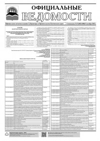 Газета &laquo;Официальные ведомости&raquo; спецвыпуск №5 (6062-6080) за 5 октября 2022 г.