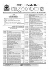 Газета &laquo;Официальные ведомости&raquo; спецвыпуск №12 (7087-7092) за 26 декабря 2025 г.
