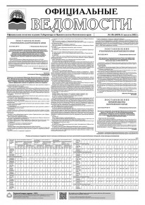 Газета &laquo;Официальные ведомости&raquo; №156 (6039) за 11 августа 2022 г.